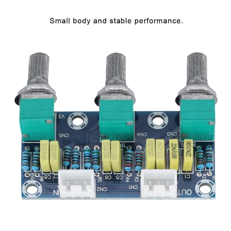 ZERONE Preamplifier Module Board 3 Channels Pre-Amplifier Module Toning Board for Audio XH2.54 3P Socket - Image 4